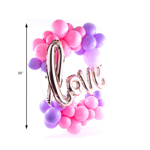 Balloon Hoop Kit - Love Pink & Purple | Bag