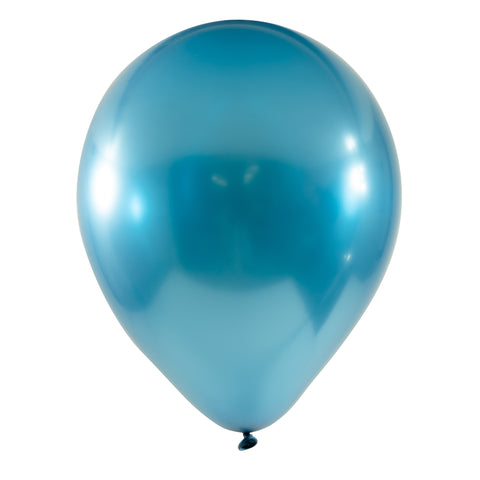 Chrome Latex Balloon 12 inch 50ct-Blue