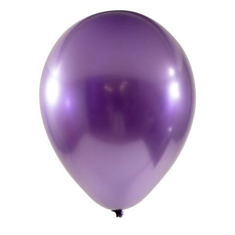 Chrome Latex Balloon 12 inch 50ct-Purple