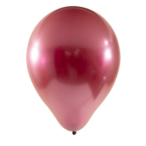Chrome Latex Balloon 12 inch 50ct-Red