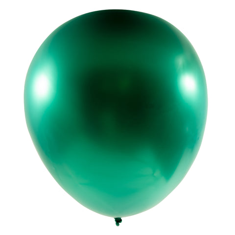 Chrome Latex Balloon 18 inch 10ct-Green