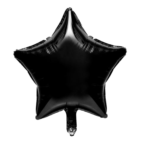 Star Mylar Balloon 18 inch-Black