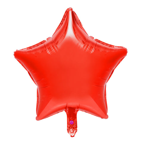 Star Mylar Balloon 18 inch-Red
