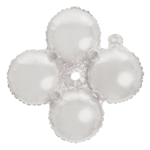 Quad Mylar 16" Balloon 5ct White | Bag