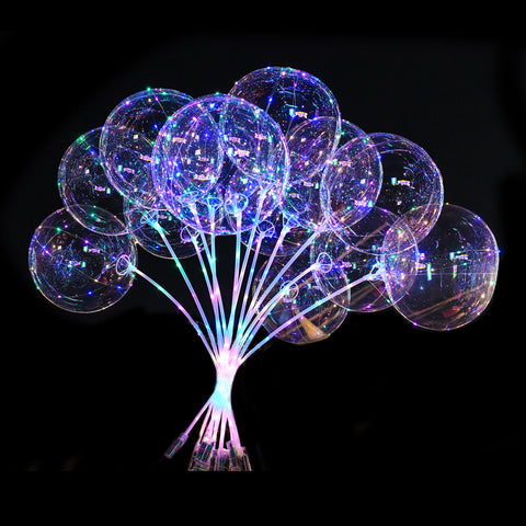 Led Bubble Ballon (20") Multi-color | 10ct, Box