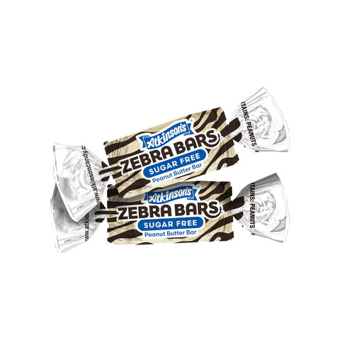 Atkinson Peanut Butter Zebra Bar, Sugar Free | 15lb, Case