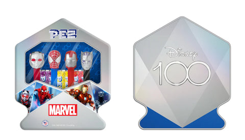 PEZ Marvel Gift Tin 100 Anniversary 4ct