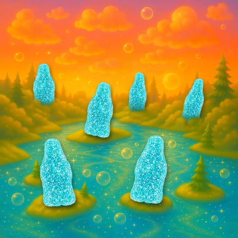 Gustaf's Sour Blue Raspberry Bottle | 2.2lb, Bag