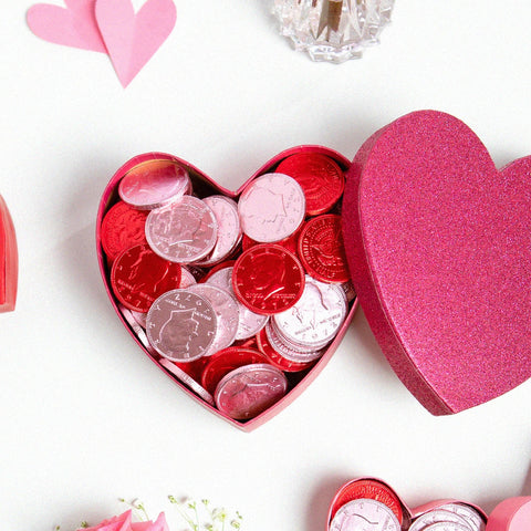 Fort Knox  Chocolate Coins (1.5") Red | 1lb, Bag