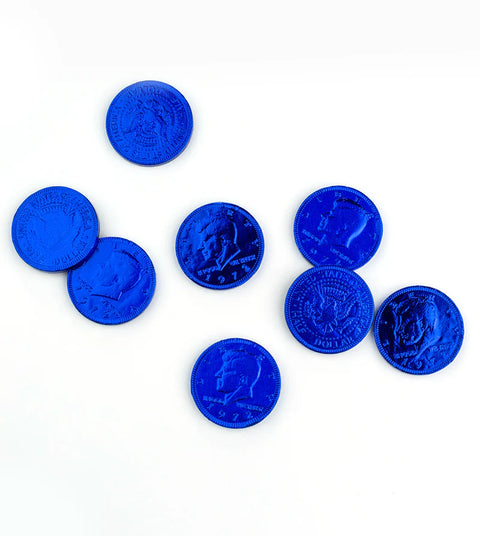 Fort Knox  Chocolate Coins (1.5") Dark Blue | 1lb, Bag