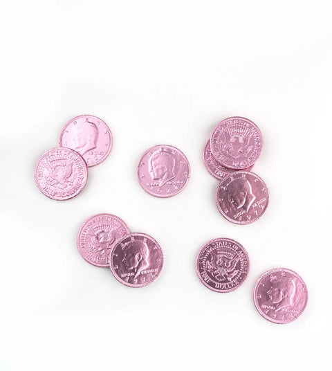 Fort Knox  Chocolate Coins (1.5") Pink | 1lb, Bag