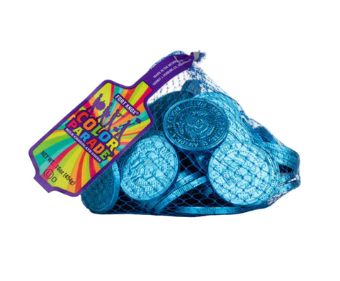 Fort Knox  Chocolate Coins (1.5") Carribian Blue | 1lb, Bag