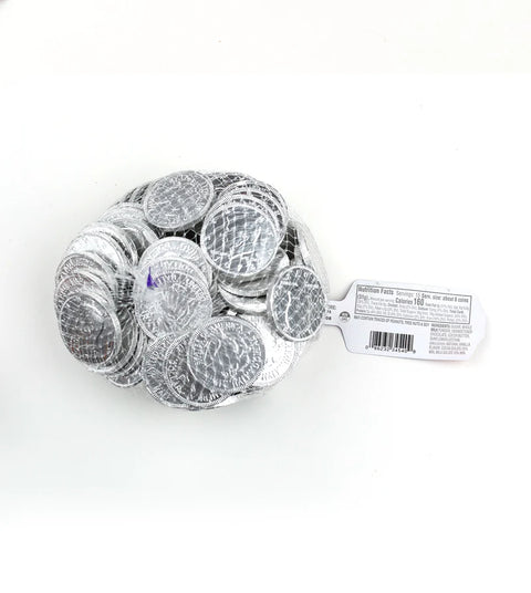 Fort Knox  Chocolate Coins (1.5") Silver | 1lb, Bag