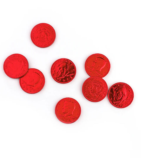 Fort Knox  Chocolate Coins (1.5") Red | 1lb, Bag