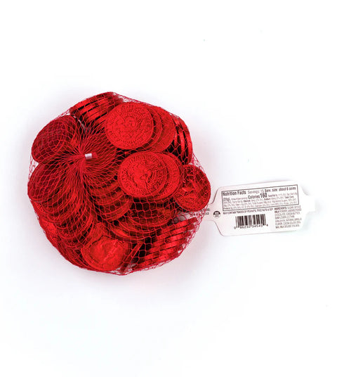 Fort Knox  Chocolate Coins (1.5") Red | 1lb, Bag