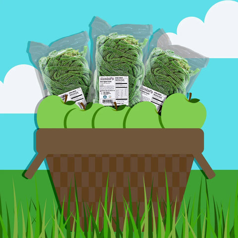 Gustaf Sour Apple Laces 2lb