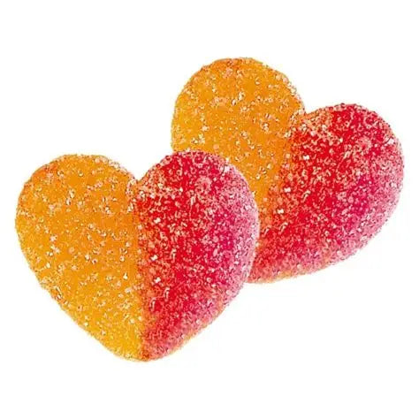 Vidal Gummy Peach Hearts | 4.4lb, Bag