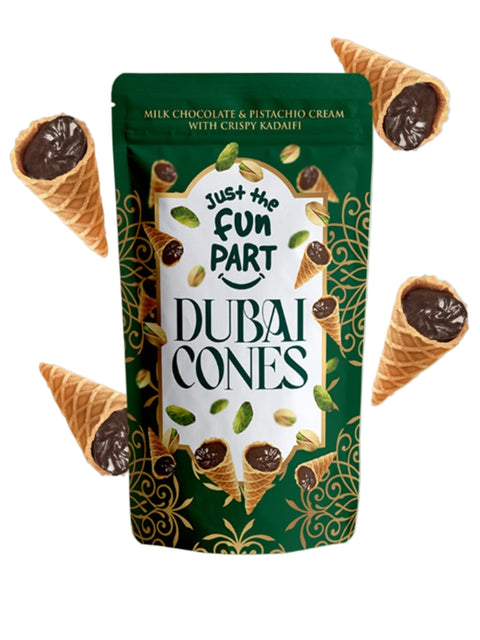 Waffle Mini Cone Filled With Dubai Chocolate 4.23oz