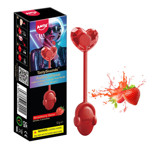 Amos Tastysound Strawberry Pop Each