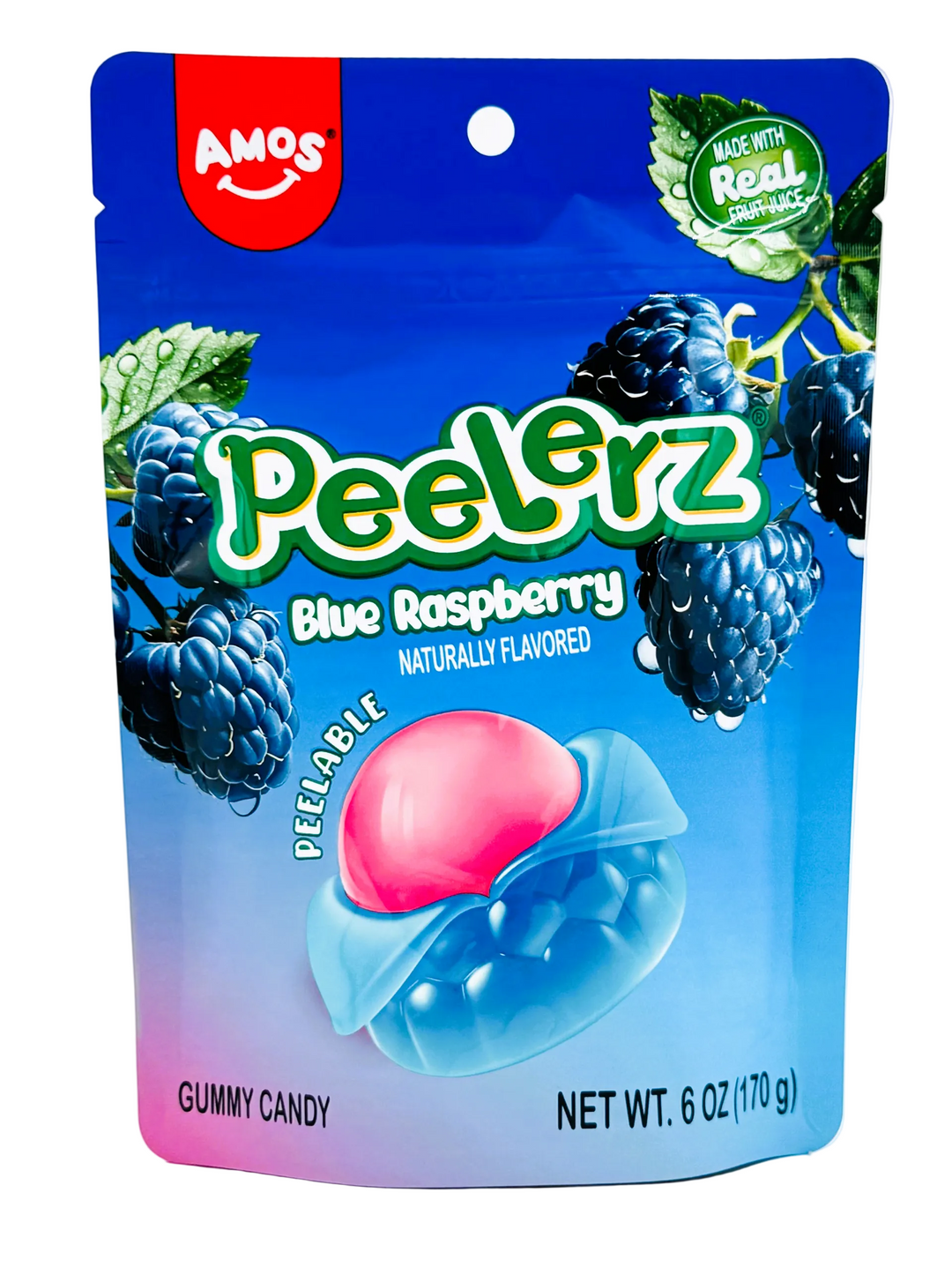 Amos Peelerz Blue Raspberry 6oz – Jack's Candy