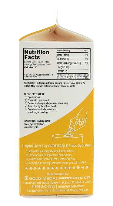 Floss Sugar Banana 1/2 Gallon