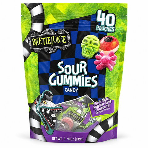 Bettle Juice Sour Gummies 40ct Wrapped