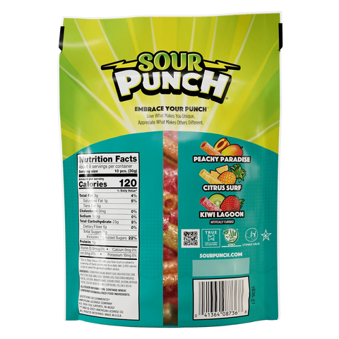 American Licorice Sour Punch Bite Tropical 9oz