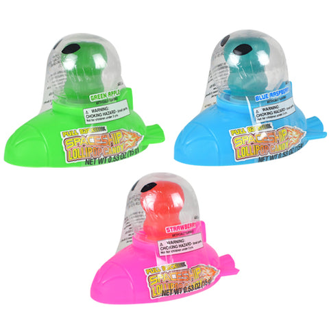 Koko's Pull Back Spaceship Lollipop | 12ct, Box