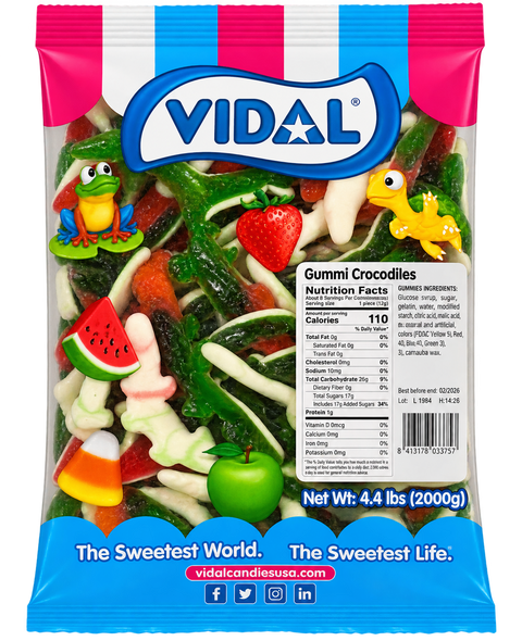 Vidal Gummy Crocodile | 4.4lb, Bag