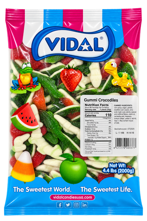 Vidal Gummy Crocodile | 4.4lb, Bag