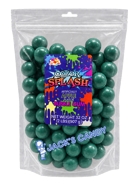 Splash Gumballs (1") Dark Green | 2lb, Bag
