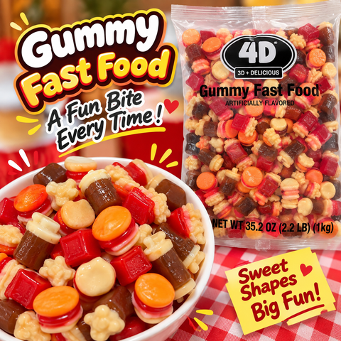 Hilco 4D Gummy Fast Food 2.2lb