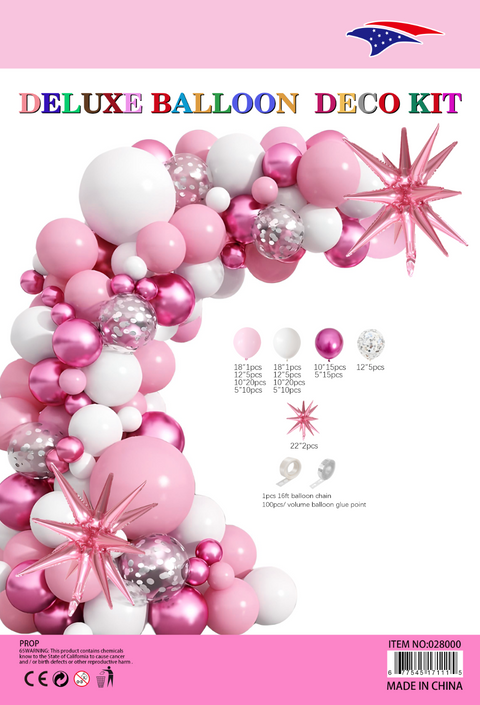 Balloon Garland - Light Pink 1ct