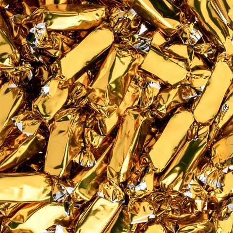 Candy Envy Caramel Foil Gold | 2lb, Bag