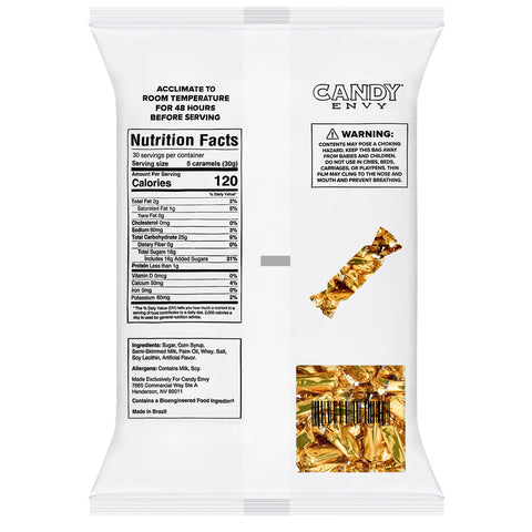 Candy Envy Caramel Foil Gold | 2lb, Bag