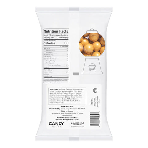 Candy Envy 1" Gumball Shimmer Gold 2LB