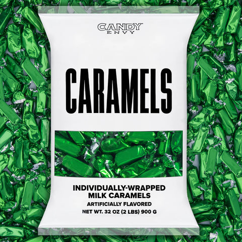 Candy Envy Caramel Foil Green | 2lb, Bag