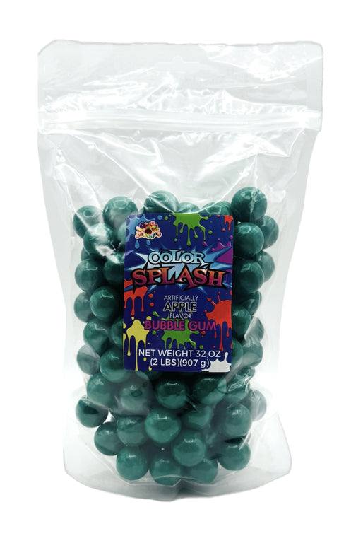 Splash Gumballs (1") Dark Green | 2lb, Bag