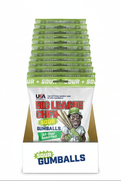 Big League Sour Gumballs 3oz 12ct