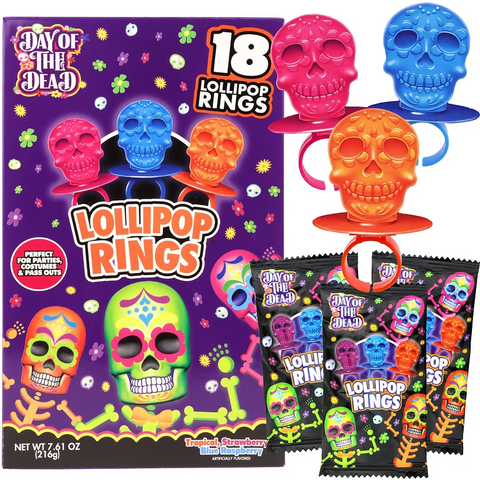 Day Of The Dead Ring Pop 18ct