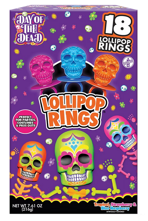 Day Of The Dead Ring Pop 18ct