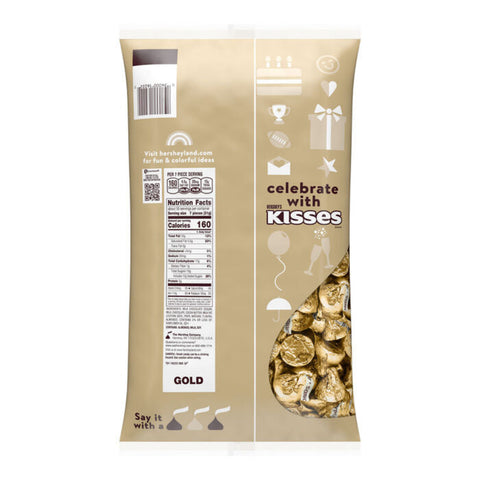 Hershey Kisses Gold | 3.75lb, Bag