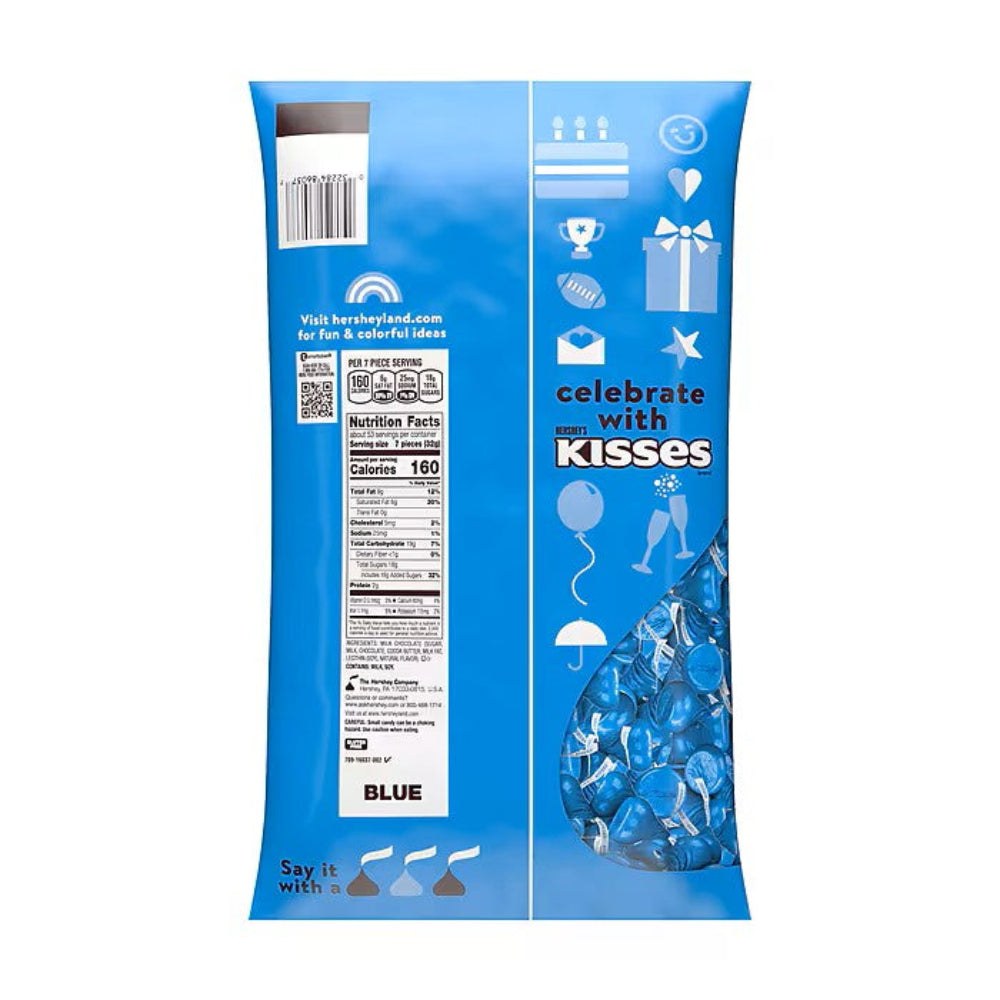 Hershey Kisses Mid Blue | 60z, Bag – Jack's Candy