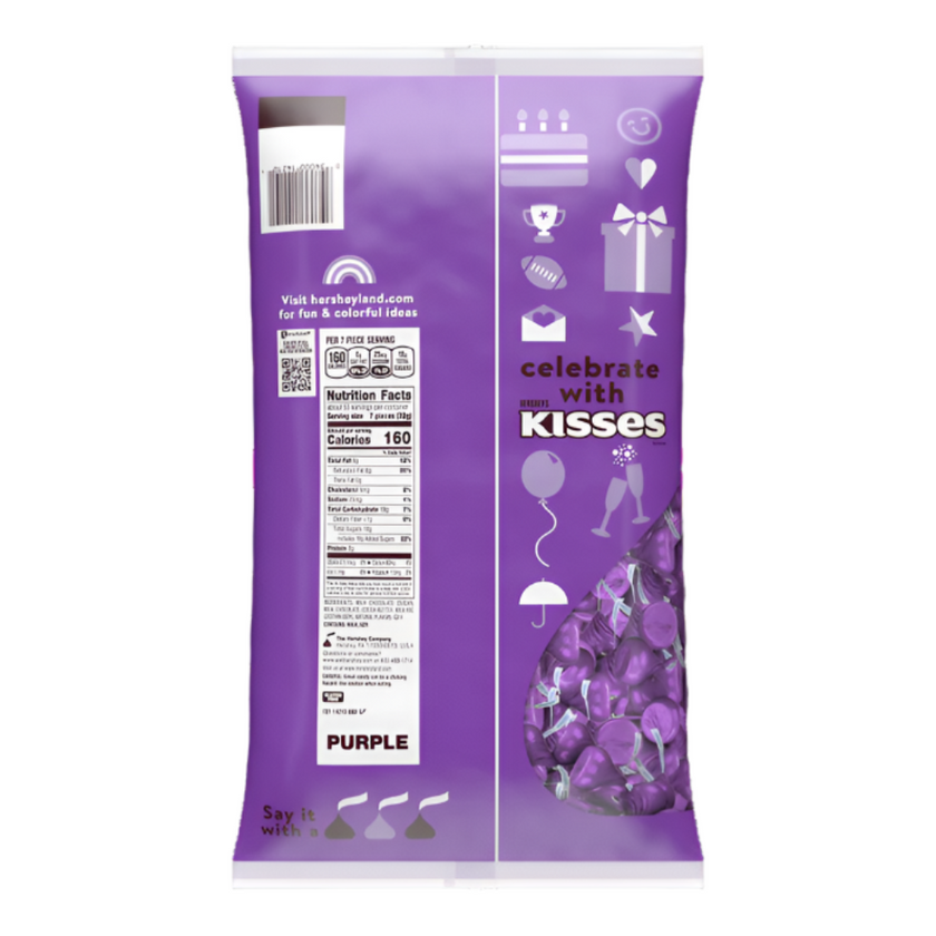 Hershey Kisses Purple | 60z Bag – Jack's Candy