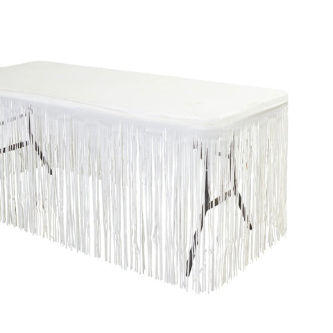 Table Skirt (30"X 14") Met White | Bag
