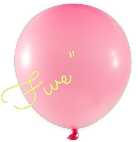 Latex Balloon 5 inch 100ct-Pink