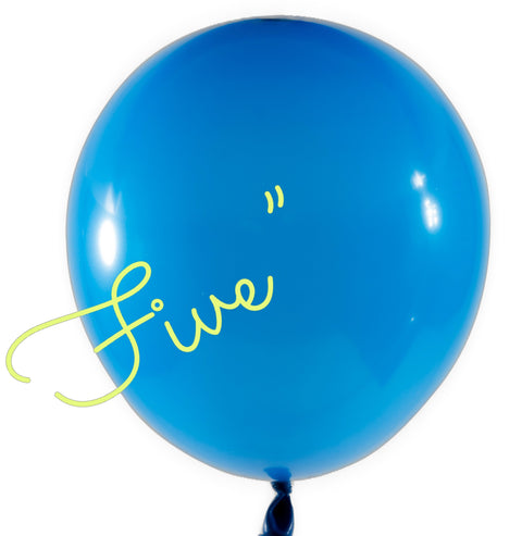Latex Balloon 5 inch 100ct-Blue