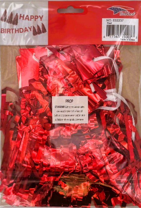 Birthday Tassel Garland (10 Ft) Red | Bag