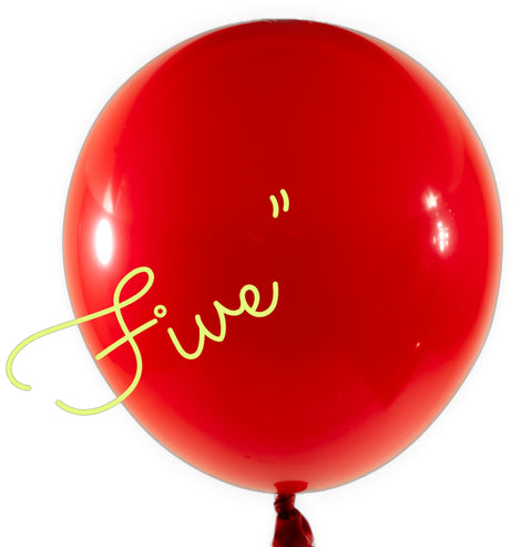 Latex Balloon 5 inch 100ct-Red