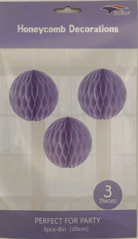 Honeycomb 8 inch 3-piece - Lavender